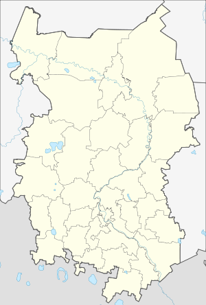 Location map Урысей Омск област