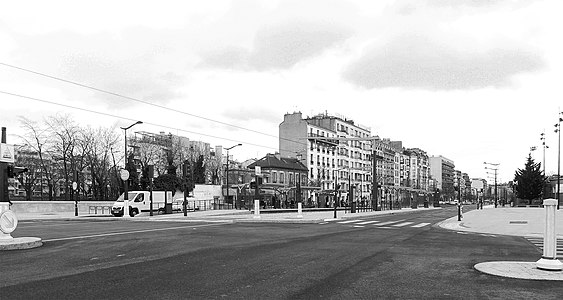 Vue générale (2013), en direction de la porte de Reuilly.