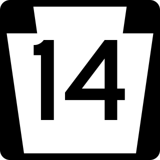 <span class="mw-page-title-main">Pennsylvania Route 14</span> State highway in Pennsylvania, US