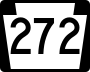 Pennsylvania Route 272 marker