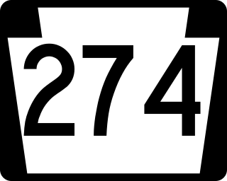 <span class="mw-page-title-main">Pennsylvania Route 274</span> State highway in Pennsylvania, US