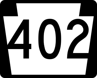 <span class="mw-page-title-main">Pennsylvania Route 402</span> State highway in Pennsylvania, US