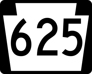 <span class="mw-page-title-main">Pennsylvania Route 625</span> State highway in Pennsylvania, US