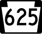 Pennsylvania Route 625 markør