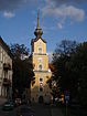 Wieża zamku od ulicy Kraszewskiego