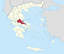 Locatie van het departement Phthiotis