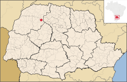 Localização de Japurá no Paraná