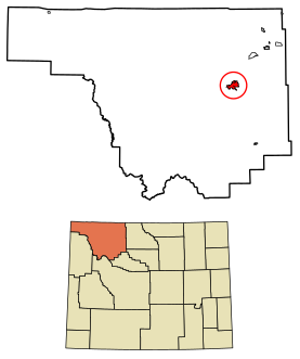 Park County Wyoming Incorporated and Unincorporated areas Cody Highlighted 5615760.svg