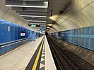 Southbound view from Platform 1 at Parliament