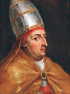Papež Mikuláš V. za jehož pontifikátu se konal Svatý rok 1450