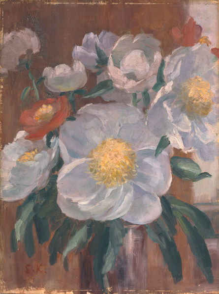 File:Peonies by Kuroda Seiki (Kuroda Kinenkan).jpg