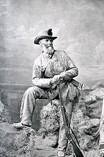 Philetus W. Norris, before 1885 Philetus Walter Norris trapperpose1.jpg