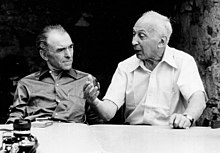 Photographers Robert Doisneau (left) and André Kertész in 1975 a.jpg