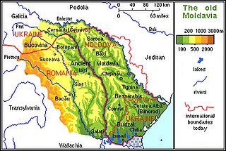 Mapa Mołdawii