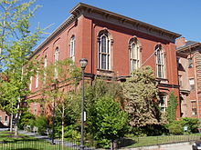 Plummer Hall, formerly Salem Athenaeum before sold in 1905 to the Essex Institute Plummer Hall (Salem Athenaeum) - Salem, Massachusetts.JPG