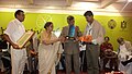 Poet Suman Pokhrel receiving SAARC Literary Award.JPG