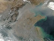 Fires burning in Eastern China