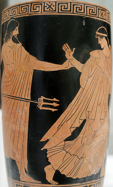 Poseidon pursuing a woman, probably by Achilleus painter, 480-450BC. Metropolitan Museum of Art, Manhattan NY