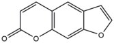 Chemical structure of Psoralen.