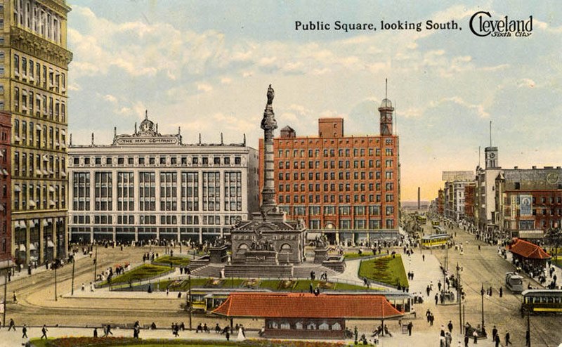 File:Public Square Looking South, Cleveland, Ohio, Sixth City (NBY 6056).jpg