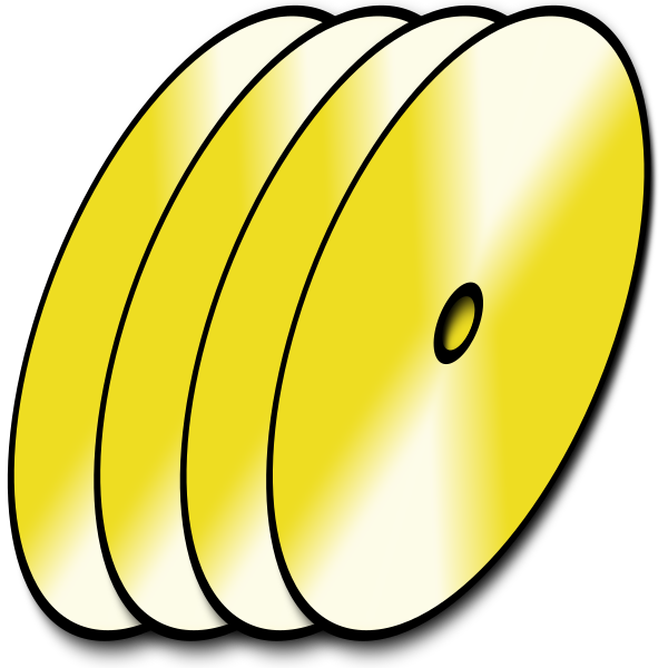 File:Quadruple gold record icon.svg