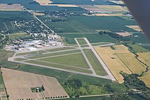 The former No. 9 SFTS Centralia in 2020 RCAF Station Centralia Aerial 2020.jpg