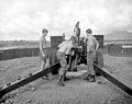 New Zealand gunners in Vietnam operating an M2A2 Howitzer.
