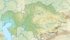 Embalse de Chardara ubicada en Kazajistán