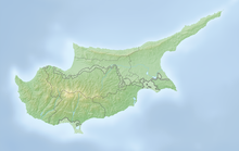 Reliefkarte: Zypern