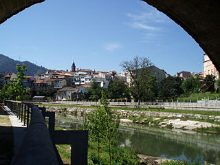 Ribadavia.Ponte de San Francisco no rio Avia