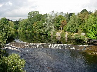 River Ericht river in Perthshire, United Kingdom