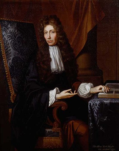 Robert Boyle, one of the co-founders of modern chemistry through his use of proper experimentation, which further separated chemistry from alchemy