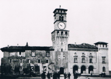 La Rocca Pallavicino prima del restauro avvenuto a metà Ottocento