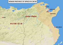 Roman Province of Africa in 146 BC. Roman Province of Africa in 146 BC.png