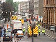 Bombdåden i London 2005: Polis och ambulanser vid Russel Square, en av de drabbade platserna i den brittiska huvudstaden.
