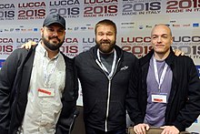 Ryan Ottley, Robert Kirkman, and Cory Walker at Lucca Comics & Games 2018 Ryan Ottley, Robert Kirkman and Cory Walker - Lucca Comics & Games 2018.jpg