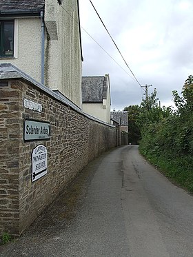 La façade de l'abbaye sur Sclerder Lane