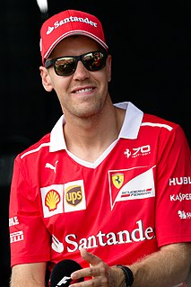 Sebastian Vettel German racing driver