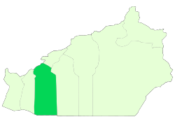 Location of Sorkheh County in Semnan province