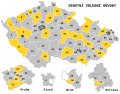 Čeština: Mapa třetiny volebních obvodů do senátu