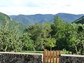 Français : Vue vers le sud depuis le village de Senconac, Ariège, France