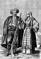 Serb costumes from Split, 1850