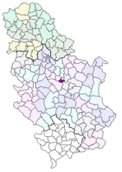 Batočina – Mappa