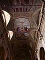 Soffitto della navata centrale della basilica di Santa Maria di Nazareth, Sestri Levante, Liguria, Italia