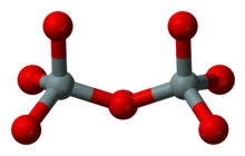 Pyrosilicate anion Si
2O
7 Silicate-double-tetrahedra-3D-balls.png