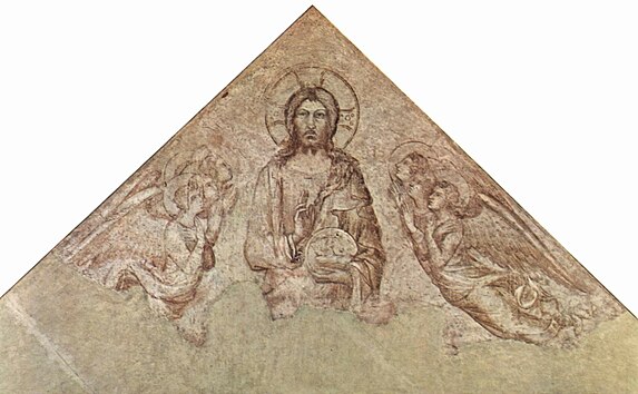Krishti Bekimtar midis engjëjve, Sinopia e Katedrales së Notres-Dames-des-Domes të Avinjonit