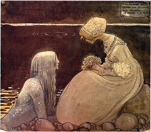 The merman (1911) by John Bauer