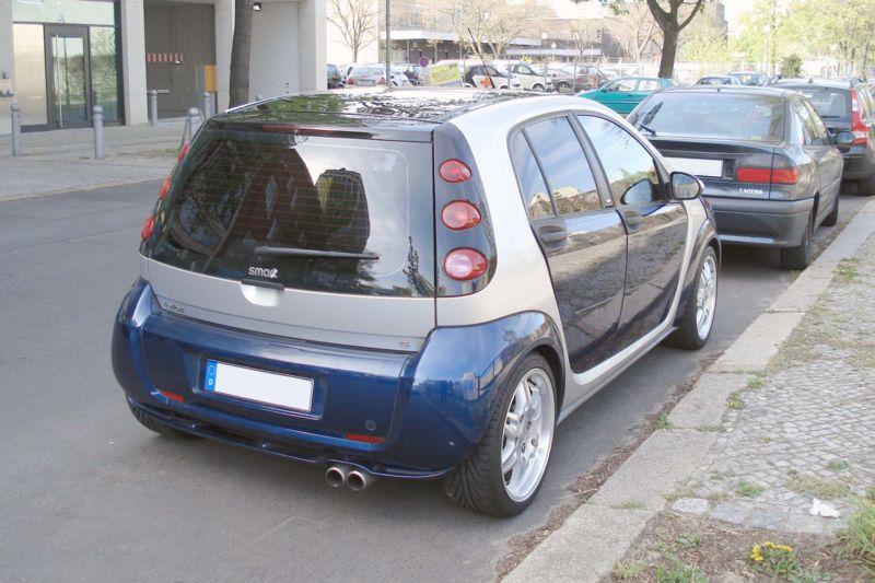 File:Smart forfour brabus blue rear.jpg