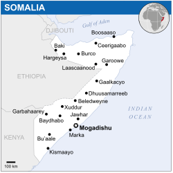 Lokasi Somalia