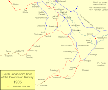 The railways of South Lanarkshire in 1905 South Lanarks Rlies 1905.gif
